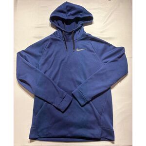 Nike Dri-FIT Blue Pullover Hoodie Men's Medium Athletic Sweatshirt